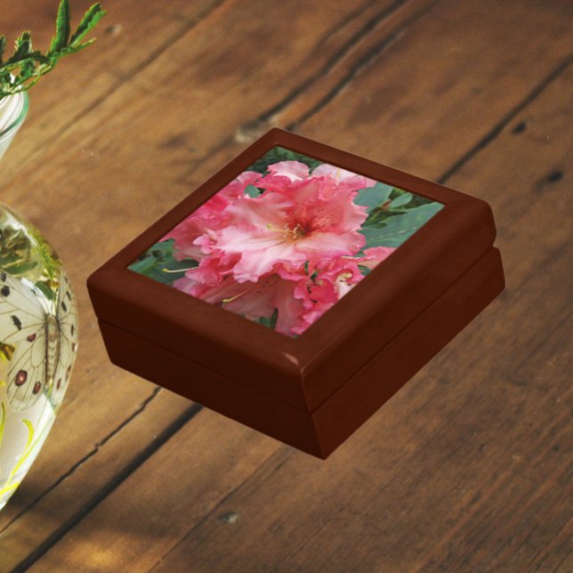 Pink Rhododendron Bloom Floral Gift Box (In Situ)