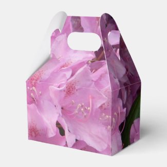 Pink Rhododendron Floral Favor Box