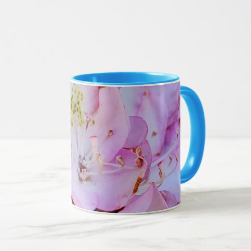 Pink Rhododendron Flower Mug