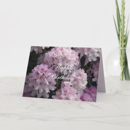 Pink Rhododendron Greeting Card