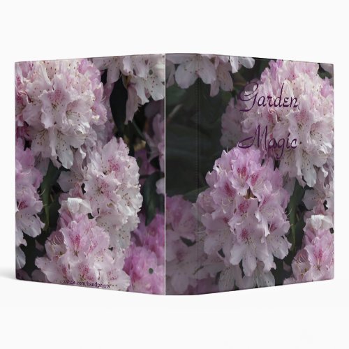 Pink Rhododendron Photo Album 3 Ring Binder