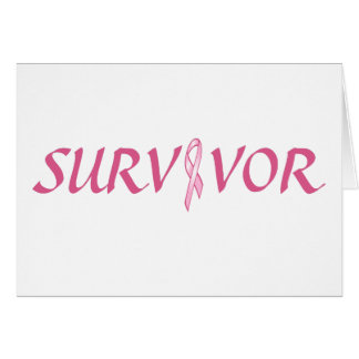 Pink Ribbbon Survivor Card