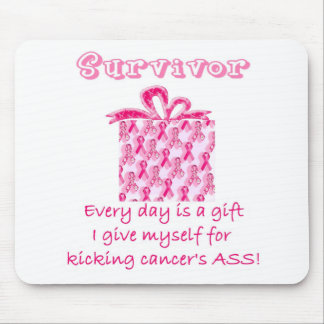 pink ribbon 3 mouse pad