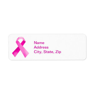Pink Ribbon Address Labels