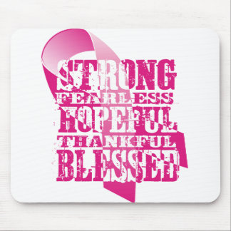 Pink Ribbon - Affirmations Mouse Pad