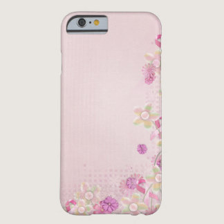 Pink Ribbon and flowers Barely There iPhone 6 Case