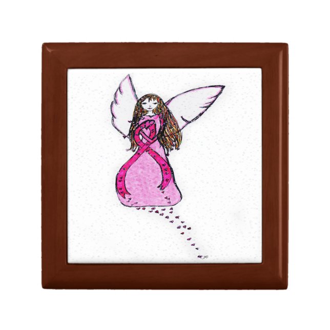 Pink Ribbon Angel  Gift Box (Front)