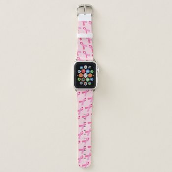 Pink Ribbon Apple Watch Band by TerryBain at Zazzle