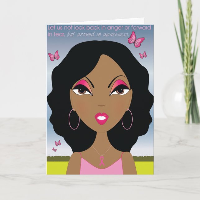 Pink Ribbon - Awareness Card (Front)
