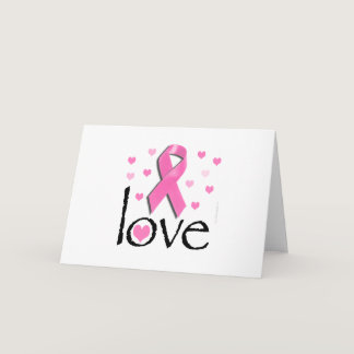 Pink Ribbon Awareness Design: Love Card