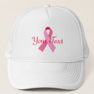 Pink Ribbon Awareness Hope Support Symbol Trucker Hat