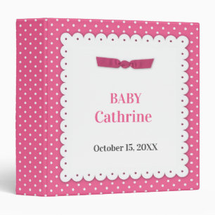 Pink Ribbon Baby Binder