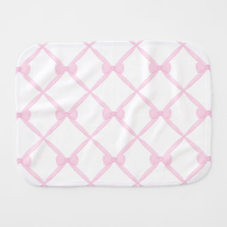 Pink Ribbon Baby Burp Cloth
