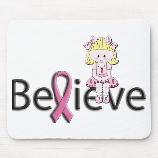 Pink Ribbon Bonnie Mousemat Mouse Pad (Front)