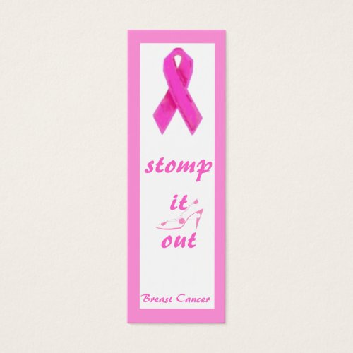 Pink Ribbon Bookmark for Breast Cancer