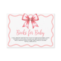 Pink Ribbon Books for Baby Card