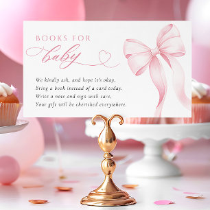 Pink Ribbon Books for Baby Enclosure Card