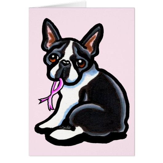 Pink Ribbon Boston Cards (Front)