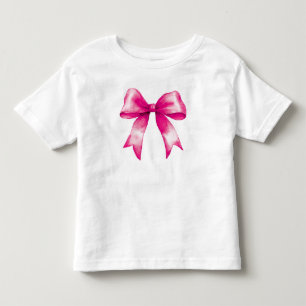 Pink ribbon bow toddler t-shirt