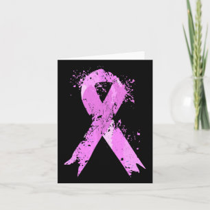 Pink Ribbon Breast Cancer Awareness Breast Cancer  Card