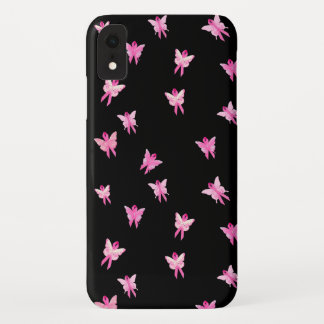 pink ribbon breast cancer awareness butterflies iPhone XR case