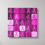 Pink Ribbon, Breast Cancer Awareness Canvas