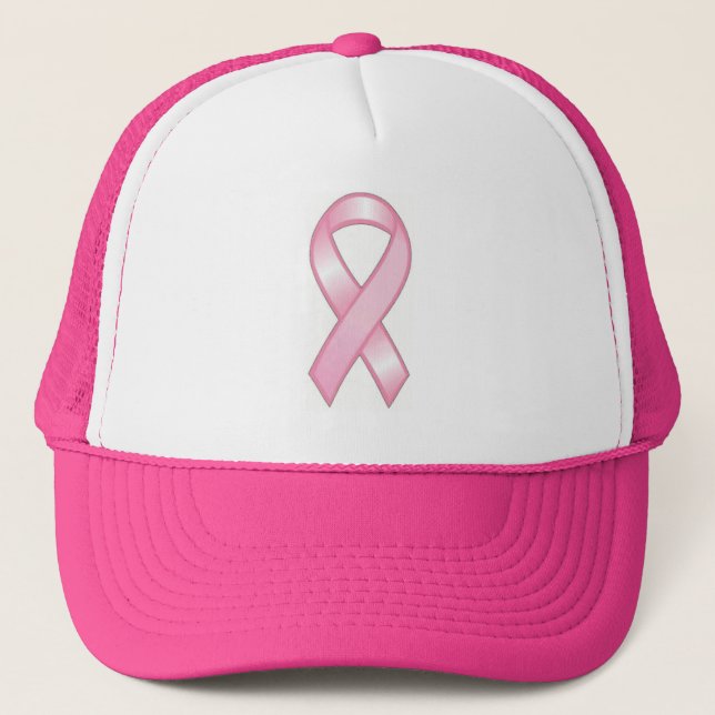 Pink Ribbon Breast Cancer Awareness Cap (Front)