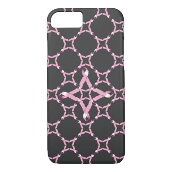 Pink Ribbon Breast Cancer Awareness Iphone 8/7 Case by ArtByApril at Zazzle