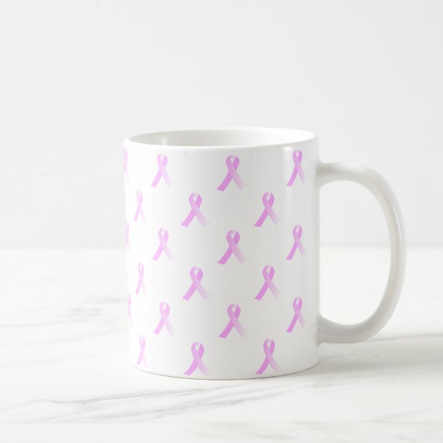 Pink Ribbon Breast Cancer Awareness Classic Mug (Right)