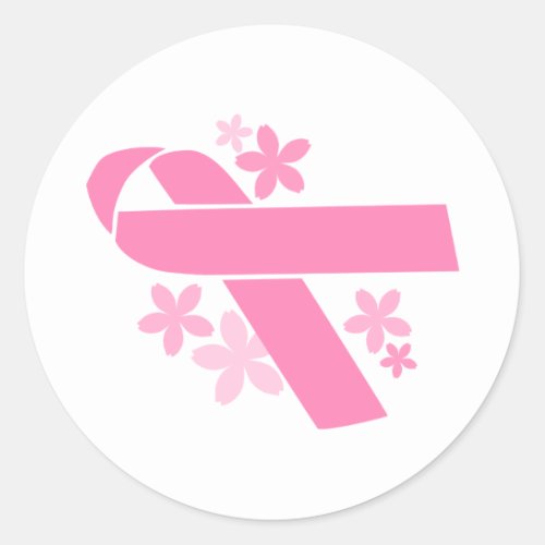 Pink Ribbon _ Breast Cancer Awareness Classic Round Sticker