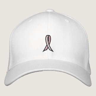 Pink Ribbon - Breast Cancer Awareness Embroidered Baseball Hat
