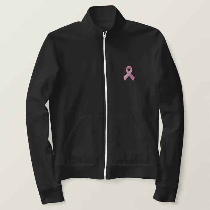 pink ribbon fleece jacket