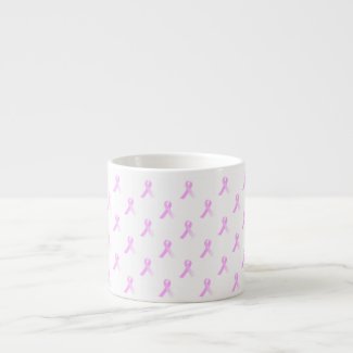 Pink Ribbon Breast Cancer Awareness Espresso Mug