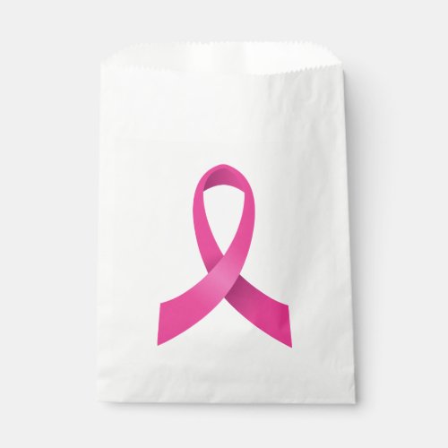Pink Ribbon Breast Cancer Awareness Favor Bag