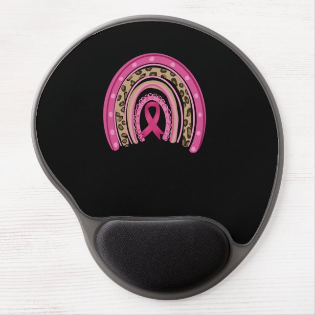 Pink Ribbon Breast Cancer Awareness Gel Mouse Pad (Front)