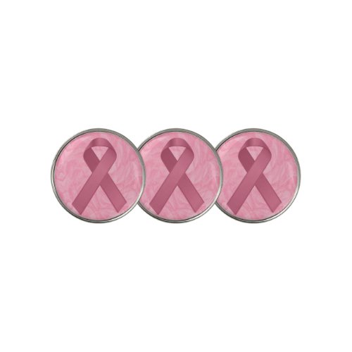 Pink Ribbon _ Breast Cancer Awareness Golf Ball Marker