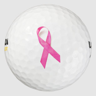 Pink Ribbon Breast Cancer Awareness Golf Balls