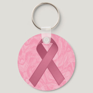 Pink Ribbon - Breast Cancer Awareness Keychain