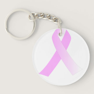 Pink Ribbon Breast Cancer Awareness Keychain