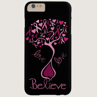Pink Ribbon Breast Cancer Awareness Love & Believe Barely There iPhone 6 Plus Case