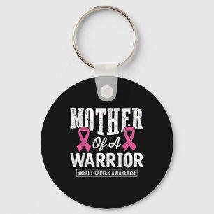 Pink Ribbon Breast Cancer Awareness Mother Of A Wa Keychain
