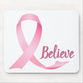 Pink Ribbon Breast Cancer Awareness Mouse Pad