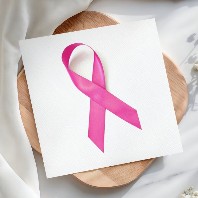 Pink Ribbon Breast Cancer Awareness Napkins (Creator Uploaded)