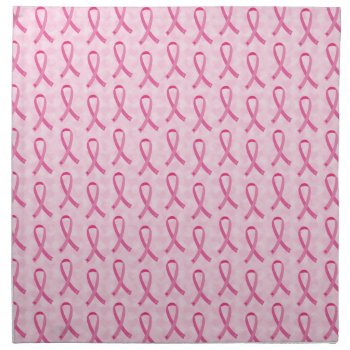 Pink Ribbon Breast Cancer Awareness Napkins by ne1512BLVD at Zazzle
