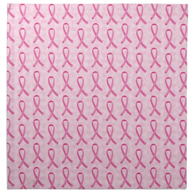 Pink Ribbon Breast Cancer Awareness Napkins (Front)