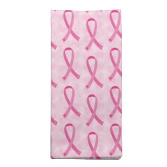 Pink Ribbon Breast Cancer Awareness Napkins | Zazzle