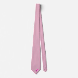 Pink Ribbon Breast Cancer Awareness Neck Tie