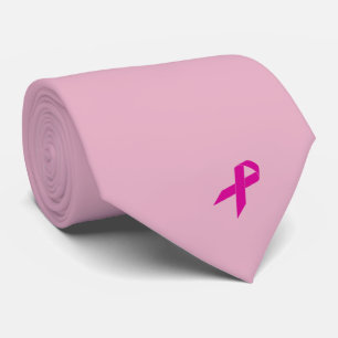 Pink Ribbon Breast Cancer Awareness Neck Tie