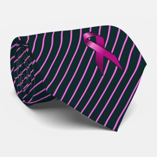 Pink Ribbon Breast Cancer Awareness Neck Tie