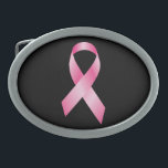 Pink Ribbon - Breast Cancer Awareness Oval Belt Buckle<br><div class="desc">Show your support with this pink Breast Cancer Awareness ribbon! Please note: All of Zazzle's products are artwork printed onto various items. None of my products contain "real" extraneous items, i.e., there are no real diamonds or crystals, no texture on damask pieces or animal prints, no food items, no real...</div>